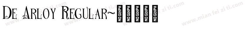 De Arloy Regular字体转换